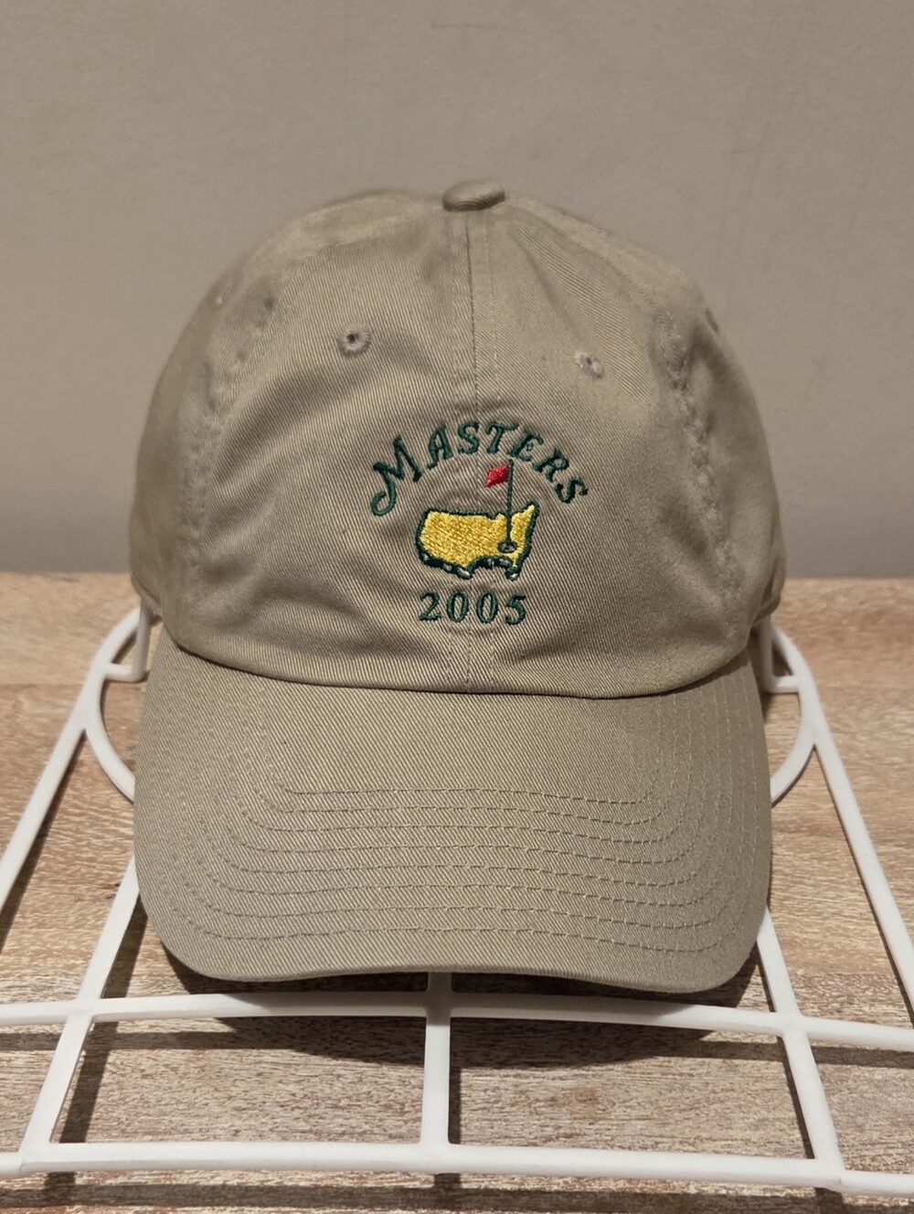 American Needle 2005 Masters Adjustable Strapback Hat  Khaki Tan - OSFA